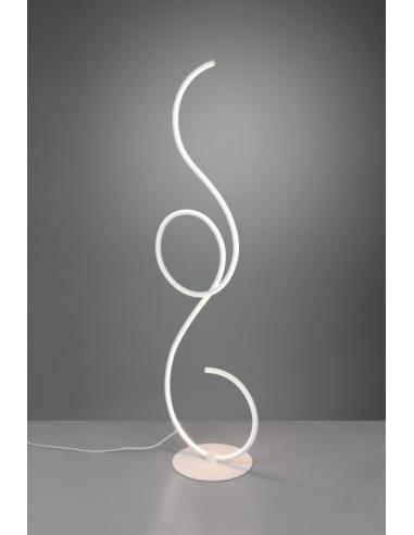 Trio Lighting 423410131 JIVE Lampada terra LED acciaio Bianco opaco