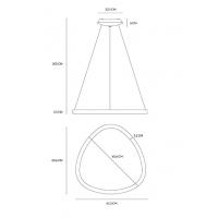 Vivida International 0083.30.NE DIM WN Lifering 61 Suspension lamp black 3000K-4000K
