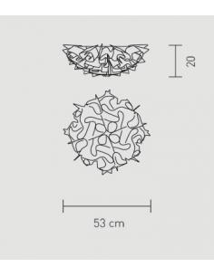 Slamp VEL78PLF0002O Veli Medium Ceiling/Wall Lamp Gold 2