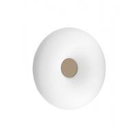 Ondaluce PL.DODI/42 Dodi Lampada da soffitto/parete vetro bianco e disco colorato