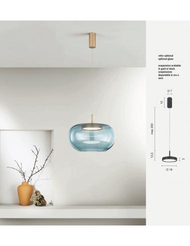Ondaluce SO.NINA/ORO Lampada a sospensione 1 luce LED oro