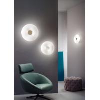 Ondaluce PL.DODI/42 Dodi Lampada da soffitto/parete vetro bianco e disco colorato