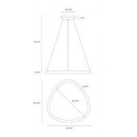 Vivida International 0083.31.SA DIM WN Lifering 81 Suspension lamp sand 3000-4000K