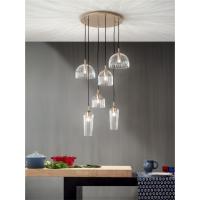 Ondaluce SO.PUCK/TRASP Lampadario a sospensione 6 luci trasparente