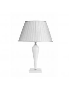 Ondaluce LG.RAVEL/BCO Large White table lamp pleated lampshade