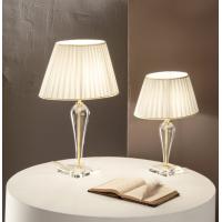Ondaluce LT.RAVEL/ORO Small gold table lamp glass and lampshade