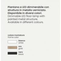 Ondaluce PT.KEEP/NERO Dimmable LED floor lamp Black