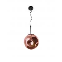 Nova Luce 9988105 MAYAN Lampada a sospensione vetro deforme rame