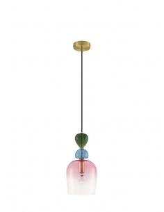 Nova Luce 9009234 MURANO Pendant chandelier Multicolored glass