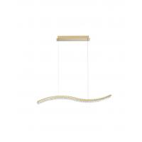 Nova Luce 9333078 Aurelia Lampada a sospensione LED Oro e Cristallo