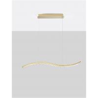 Nova Luce 9333078 Aurelia Lampada a sospensione LED Oro e Cristallo