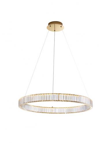 Nova Luce 9333076 Aurelia Lampada a sospensione LED Oro e Cristallo