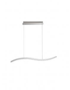 Nova Luce 9333070 Aurelia Chrome and Crystal LED pendant lamp
