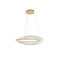 Nova Luce 9333061 Aurelia Gold and Crystal LED pendant lamp