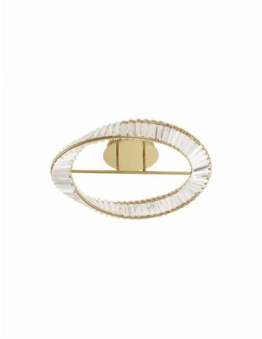 Nova Luce 9333060 Aurelia Lampada da soffitto LED Oro e Cristallo