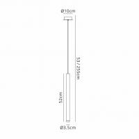 Mantra 8081 Cala 1 Light Pendant lamp LED Corten