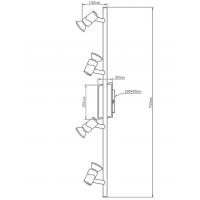 Fabas 2554-80-178 Alice Faretti 4xGU10 Nichel Satinato