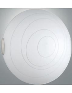 Fabas 3061-64-102 Kent Plafoniera Classica 50cm Vetro Bianco