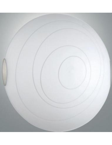 Fabas 3061-64-102 Kent Classic Ceiling Lamp 50cm White Glass