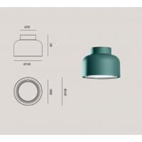 Vivida Plus PLS002.20.PE Bottone Lampada da parete Petrolio