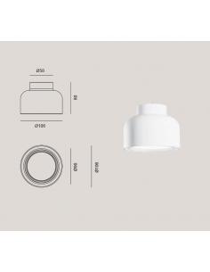 Vivida Plus PLS002.20.BZ Button Wall Lamp White 2