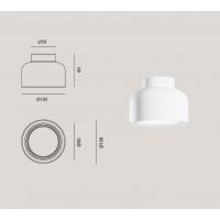 Vivida Plus PLS002.20.BI Bottone Lampada da parete Bianco