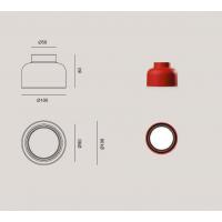 Vivida Plus PLS002.20.MA Button Wall Lamp magenta red