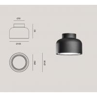 Vivida Plus PLS002.20.NE Bottone Wall Lamp Black