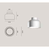 Vivida Plus PLS002.20.TI Bottone Wall Lamp Titanium grey