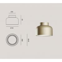 Vivida Plus PLS002.20.SA Bottone Lampada da parete soffitto sabbia