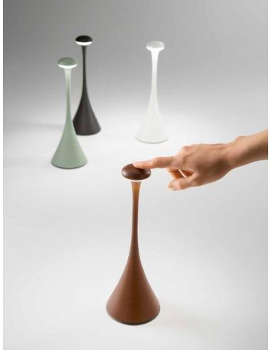 Perenz 8112 E CT PinUP Lampada da tavolo ricaricabile led corten