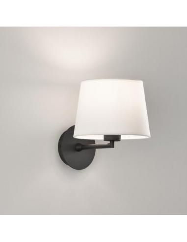 ACB A8202080N Stilo Lampada da parete nero con paralume
