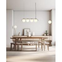 ACB H81631O Maui Lampada da terra sottile oro con sfera vetro