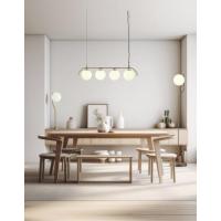 ACB H816310 Maui Lampada da terra sottile oro con sfera vetro