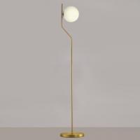ACB H816310 Maui Lampada da terra sottile oro con sfera vetro