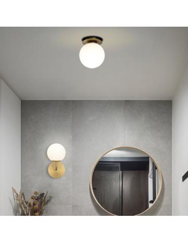 Lampada Da Parete/soffitto EGLO Giron-S – LED Integrato, Bianco, 28x28x7 Cm. Design Moderno Con Effetto Cristallo Per Interni!