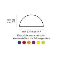 Kloris KSMOL040 Baby Moon Lampada da terra per esterni Ø37cm Bianco