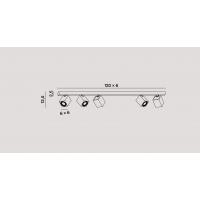 Perenz 8173B Oddy Ceiling lamp with 5 adjustable white spotlights