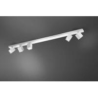 Perenz 8173B Oddy Lampada da soffitto 5 faretti orientabili bianco