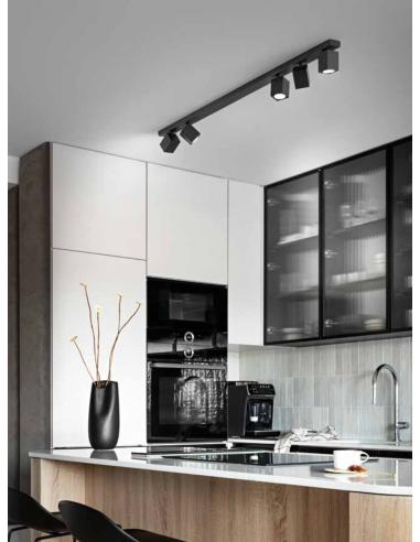 Perenz 8173N Oddy Lampada da soffitto 5xGU10 faretti nero