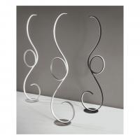 Ondaluce PT.FLOK/SILVER Flok Silver grey LED floor lamp