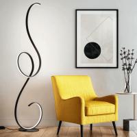 Ondaluce PT.FLOK/NERO Flok black LED floor lamp