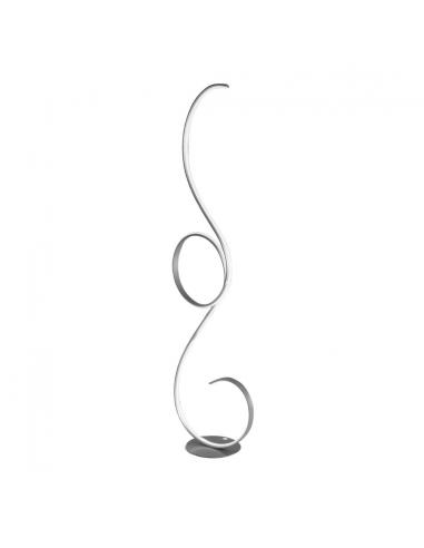 Ondaluce PT.FLOK/SILVER Flok Silver grey LED floor lamp