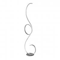 Ondaluce PT.FLOK/SILVER Flok Silver grey LED floor lamp