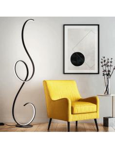 Ondaluce PT.FLOK/SILVER Flok Lampada da terra led grigio argento 2