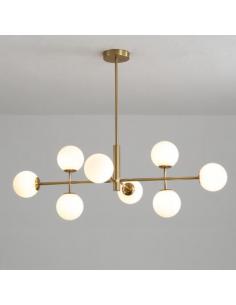 ACB C382082O DORIS Pendant chandelier 95 cm white and gold