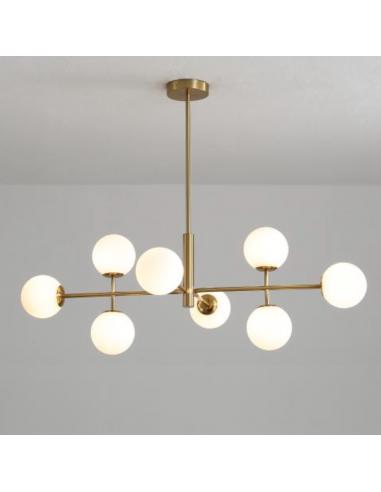 ACB C382082O DORIS Lampadario a sospensione 95 cm oro e bianco