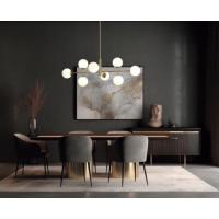 ACB C382082O DORIS Lampadario a sospensione 95 cm oro e bianco