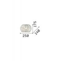 Ideal Lux 044163 Calypso AP2 Lampada da parete cristallo