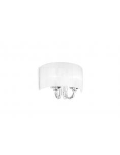 Ideal Lux 035864 Swan AP2 Lampada da parete applique classico bianco